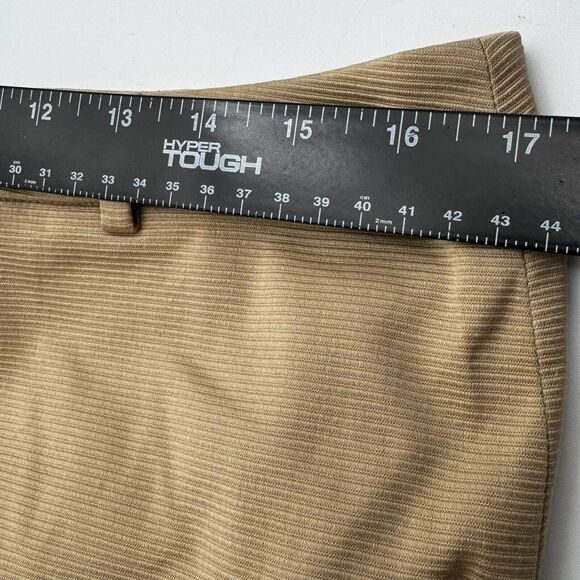 LINDA ALLARD ELLEN TRACY NWT Women's 14 Tan Gold Stripe Straight Trouser‎ Pants - Picture 8 of 10